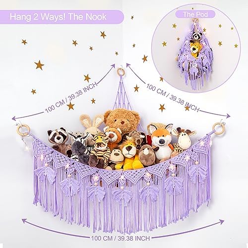 Macrame Stuffed Animal Storage - Image 4
