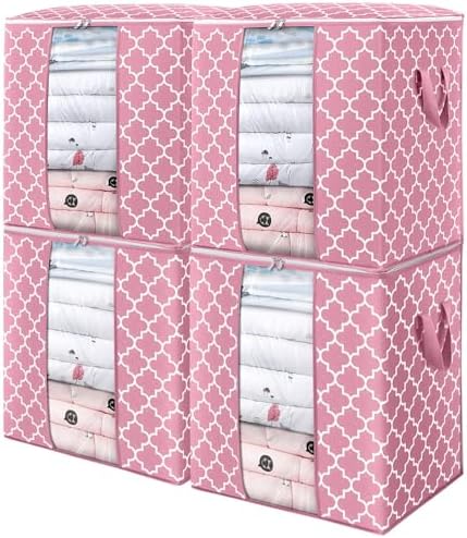 Storage Bags 4 Pack 100L Clothes Organization and Storage Containers by WiseLife