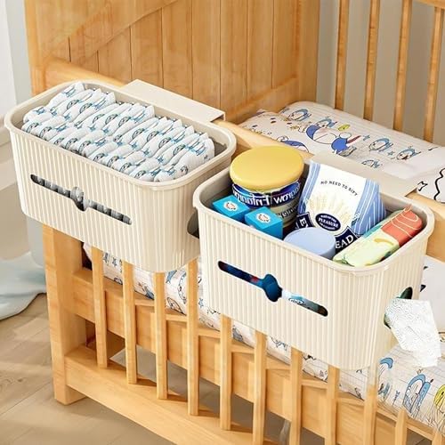 Bedside Storage Box Bin Organizer Diaper Caddy Organizer by VIREYA