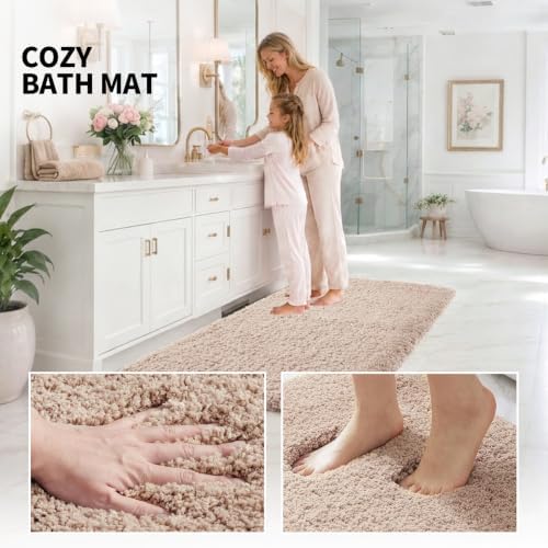 ILANGO Toilet Rugs U Shaped 22" × 24", Soft Absorbent Microfiber Bath Rugs - Image 6