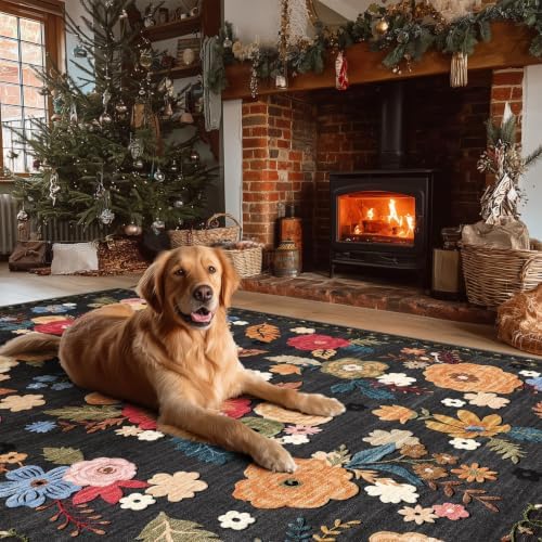 Washable Large Living Room Rug: 8x10 Area Rugs - Image 6