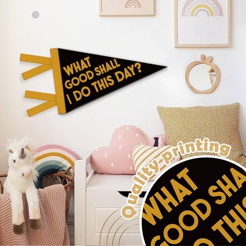 Kids Room Decor, Inspirational What Good Shall I Do This Day - Image 6