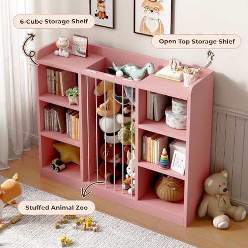Toy Storage Organizer with 6 Cube, Stuffed Animal Storage - Image 4