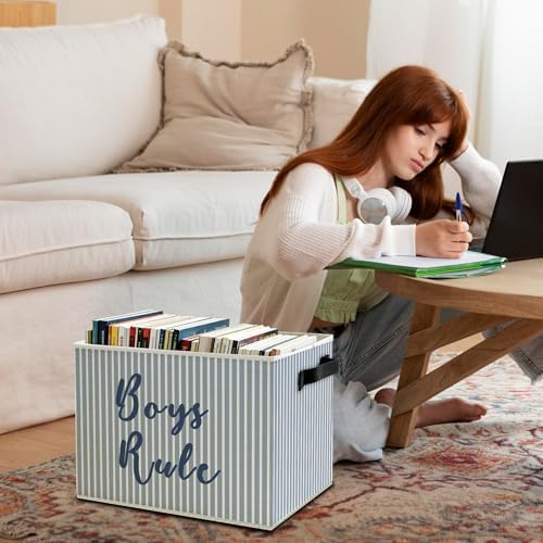 Boy Nursery Storage Bins Box - Image 3