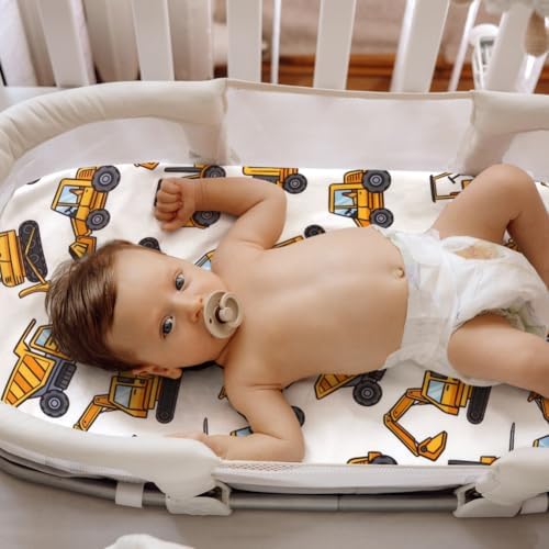 4 Pack Baby Boy Bassinet Sheets Set Soft Fitted Baby Boy Mattress Covers - Image 3