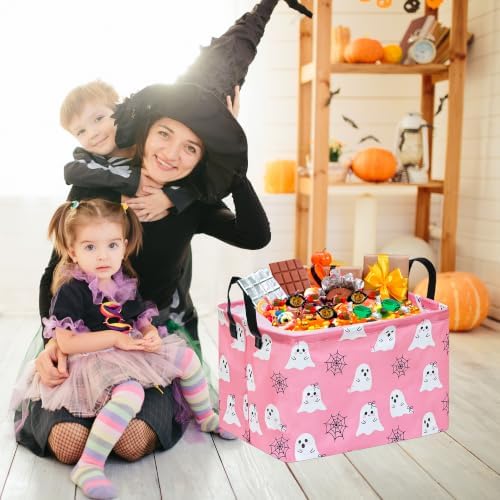 Rec Halloween Ghost Storage Basket Box Hamper Collapsible Organizer Bin Gift - Image 4