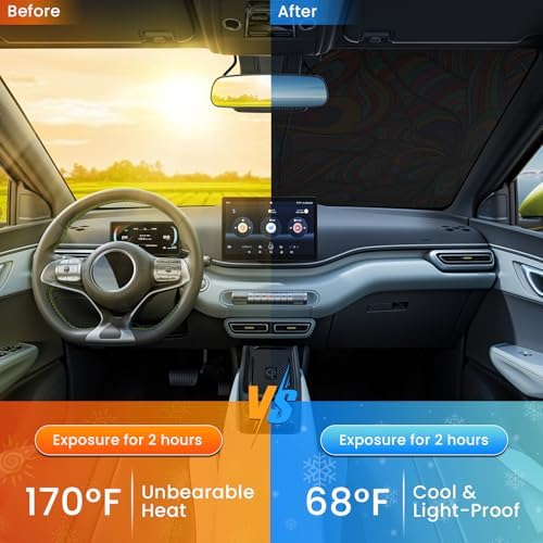 Car Windshield Sun Shade UV Reflector Foldable Front Window SUV - Image 3