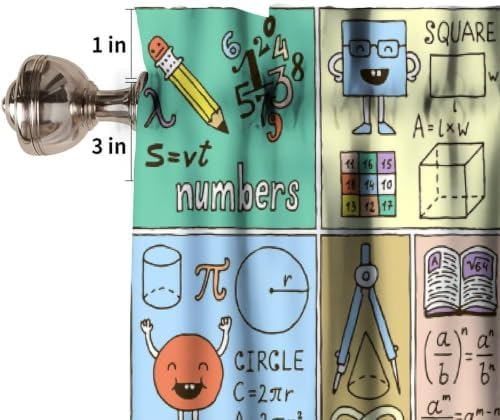 Science Valance Curtains Funny Mathematics Formula Physics Biology Print Window - Image 3