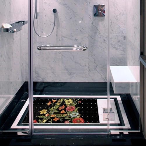 Shower Mat Non Slip 26.8 x 15.1 Inches, Personalized Bathtub Mat Shower Stall - Image 6