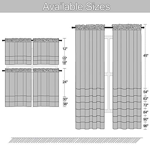 DONREN 12 Inches Long Black Valances - Image 7