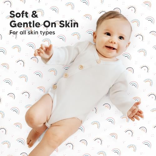 2pk Mini Crib Sheets Fitted 38x26 Pack N Play Mattress Sheet - Image 4