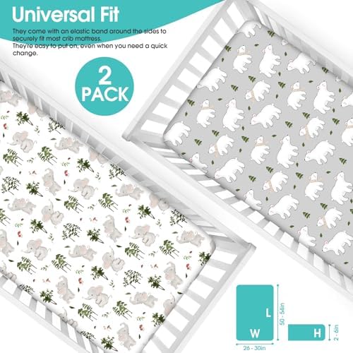 BROLEX Baby Fitted Crib Sheets: Kid Crib Sheets - Image 3