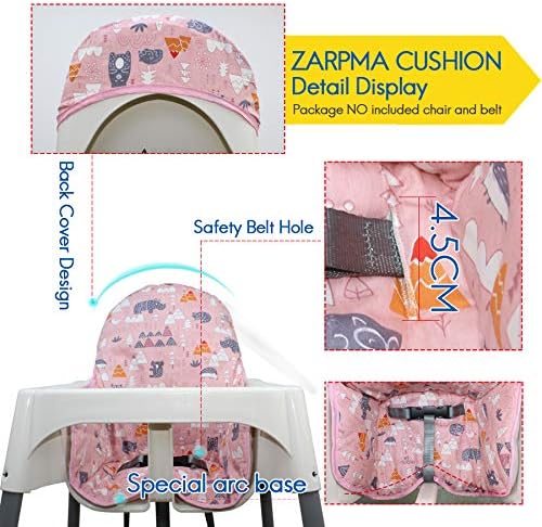 ZARPMA Cotton Seat Covers for IKEA Antilop Highchair, Cotton Surface and Padded - Image 2
