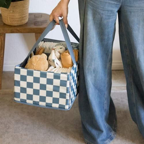 Tiny Twinkle Diaper Caddy Organizer | Foldable Baby Storage Basket - Image 5