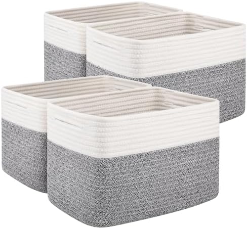 OIAHOMY 4 Pack Storage Basket, Closet Organizer by MasterofSpaceOptimization