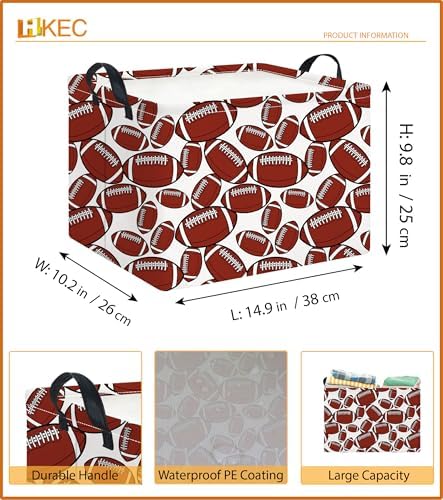 Rectangle Storage Basket with Handles, Collapsible Storage Bin, Books Box - Image 6