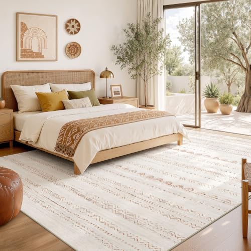 Nakagishi Area Rug Living Room Rugs: 6x10 Large Soft Machine Washable Boho - Image 6