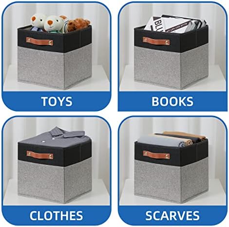 Temary 11 x 11 Cube Storage Bins Fabric Storage Cubes - Image 4