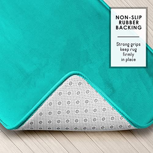 Clara Clark 2 Piece Bathroom Rugs, Velvet Memory Foam Bath Mat Set, Non-Slip - Image 4