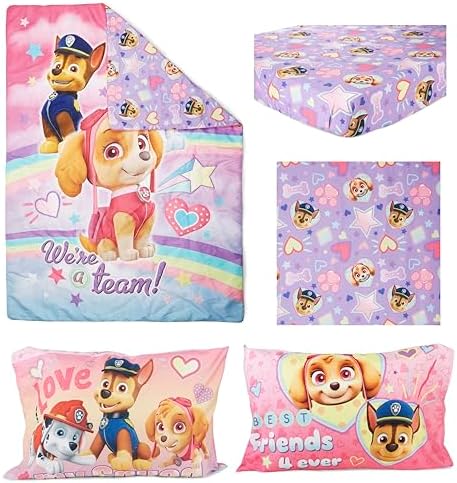 Paw Patrol Skye We're A Team 4 Piece Toddler Bedding Set - Image 2
