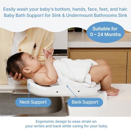 PPBB – Baby Bath Support for Sink & Undermount Bathroom Sink – Easy Hygiene - Image 2