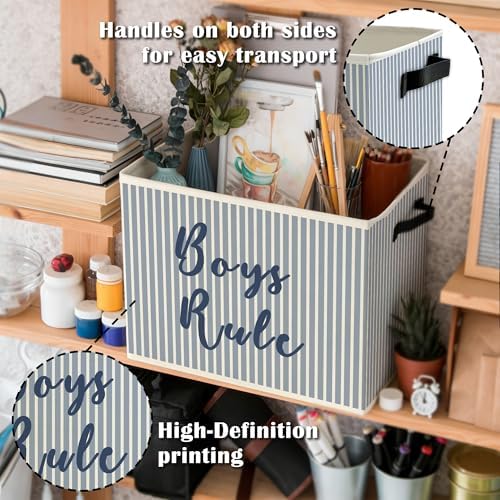 Boy Nursery Storage Bins Box - Image 5