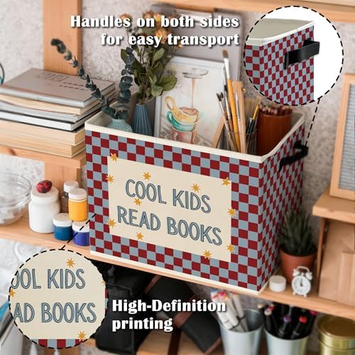 Book Kids Classroom Storage Bins Box - Image 5