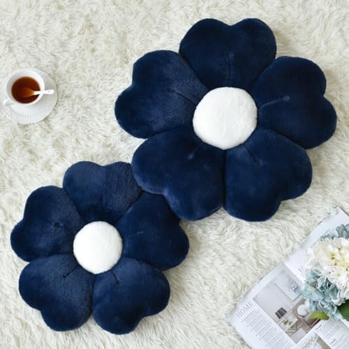 Flower Pillow, Cute Daisy Decorative Throw Pillows, 19.6 Inches - Image 2