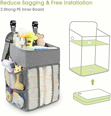 Maliton Changing Table Diaper Organizer Diaper Caddy - Image 2