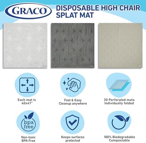 Graco Baby Disposable Splat Mats, 30 Sheets - Image 4