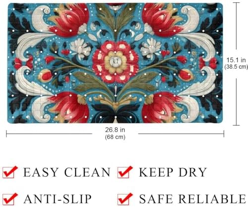 Non Slip Bathtub and Shower Mat 26.8x15.1 inch, Bath Mat - Image 4
