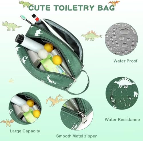 CAMTOP Travel Toiletry Bag for Kids Cute Toiletry Bags for Boys Girls - Image 4