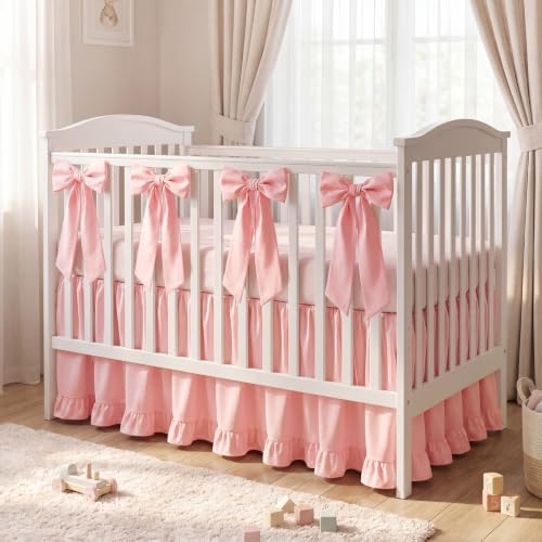 Smoothnovelty Pink Crib Bed Skirts - Image 4