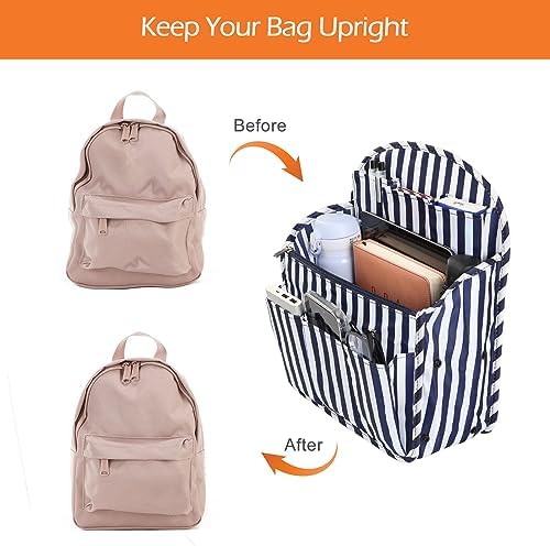 Surblue Backpack Organizer Insert Liner Hanging Travel Rucksack Purse and - Image 5