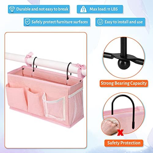 Bedside Caddy, Bedside Storage Bag Hanging Organizer - Image 2