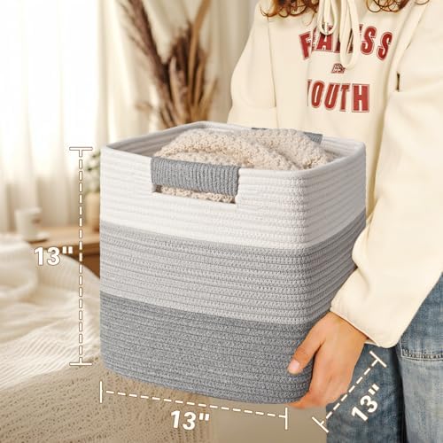 13 Inch Storage Cubes, 3 Pack Cube Storage Bins - Image 4