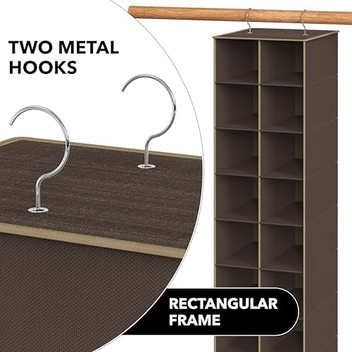 Simple Houseware 20 Section Shelves Hanging Shoes Organizer - Image 6