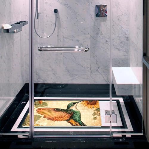 Non Slip Bathtub and Shower Mat 26.8x15.1 inch, Bath Mat - Image 6