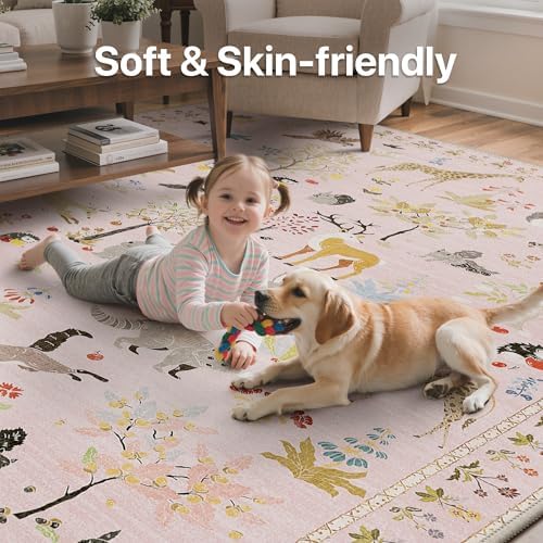 BESBLEE 2'6X6 Washable Kitchen Runner Rug, Animal Non Slip - Image 7