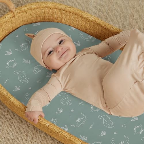 Stretch Fitted Bassinet Sheet Set BROLEX 2 Pack Cradle Sheets - Image 6