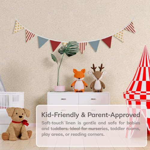 Playroom Decor Fabric Garland, Toddler Boys Girls Cute Wall Hanging Pennant - Image 5