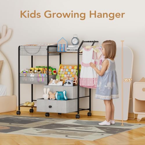 BBLIKE Diaper Caddy Organizer, Baby Storage Cart - Image 5