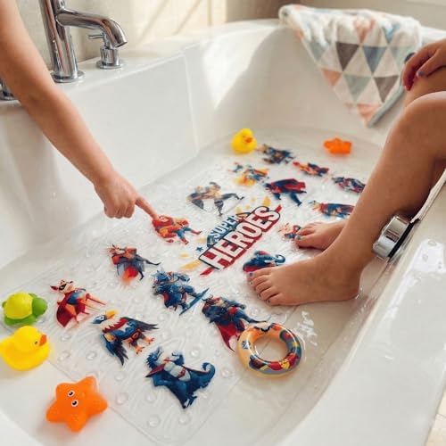BEEHOMEE Kids Bath Mat for Tub, Non-Slip Toddler Bathtub Mat by BEEHOMEE