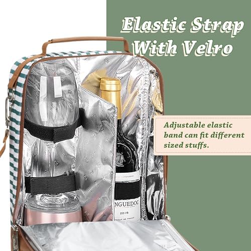 Tirrinia 2 Bottle Wine Cooler Bag Tote - Image 4