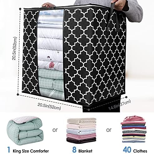 Storage Bags 4 Pack 100L Clothes Organization and Storage Containers - Image 2