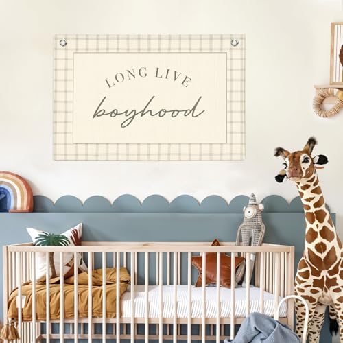 Lacama Long Live Boyhood Banner Boy Nursery Decor - Image 4