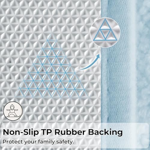 GRANNY SAYS Ivory Bathroom Rugs Set 3 Piece, Soft Microfiber Bath Mats - Image 5