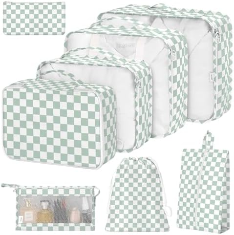 8 Set Packing Cubes for Suitcases, Suitcase Organizer by Hatisan