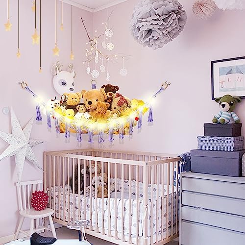 CERETIA Stuffed Animal Hammock Large Corner Plushie Net Storage - Image 3