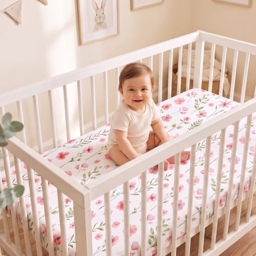 3 Pack Baby Crib Sheets for Boys Girls 52x28 Fitted Crib Sheet - Image 2
